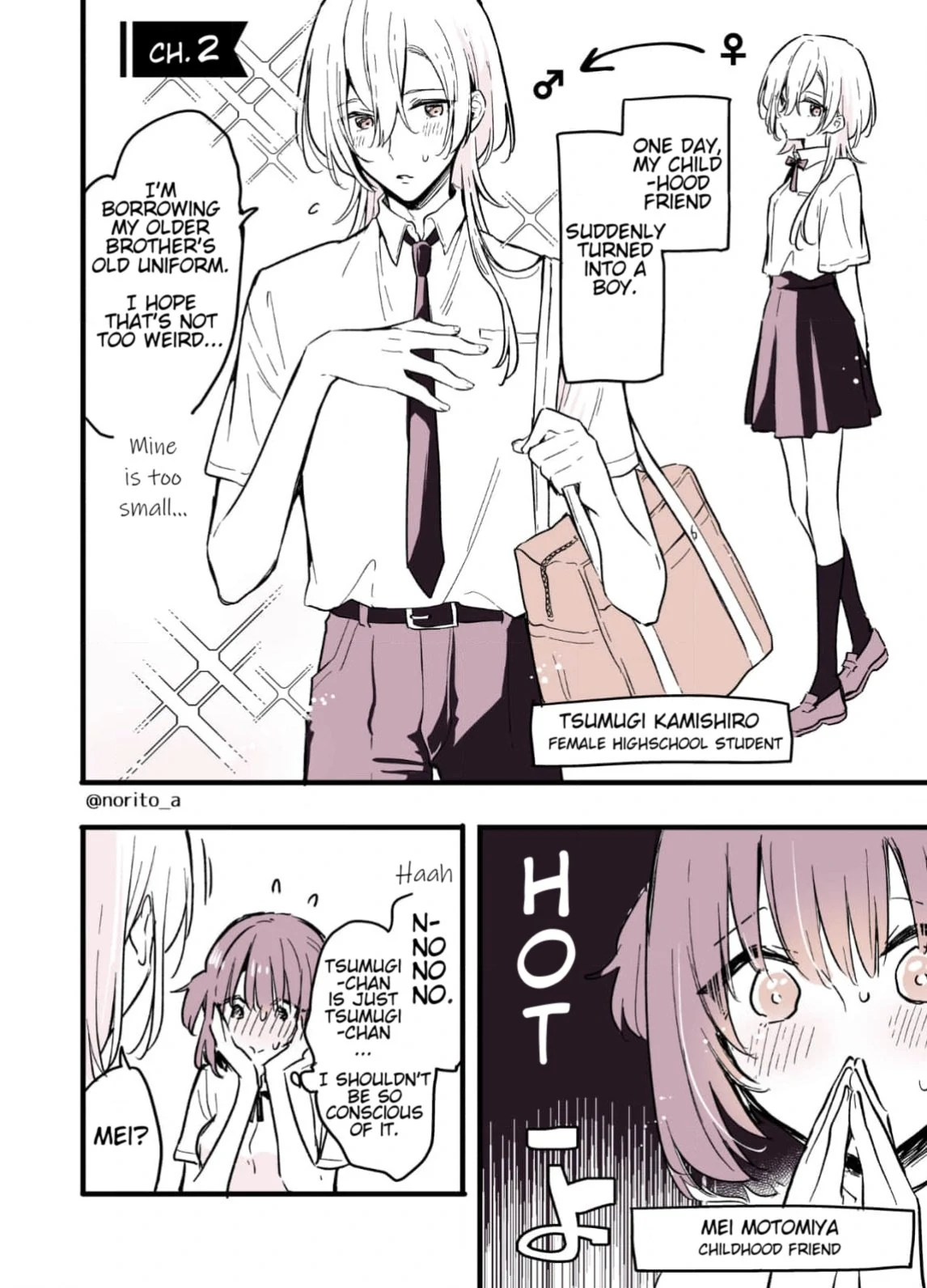 A High School Girl Who Has Become a Boy - Chapter 2