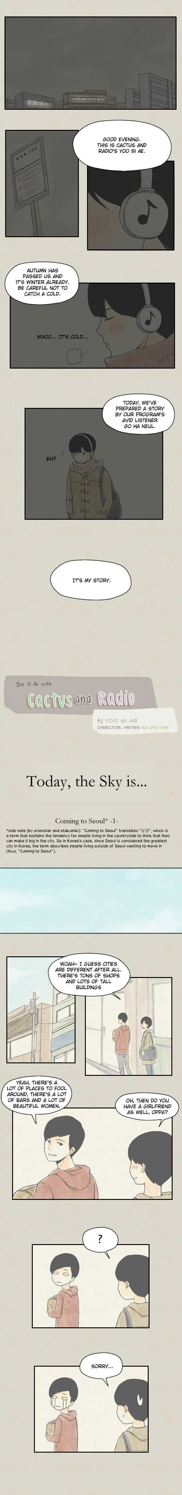 Cactus And Radio - Chapter 27 : Today, The Sky Is... (1)