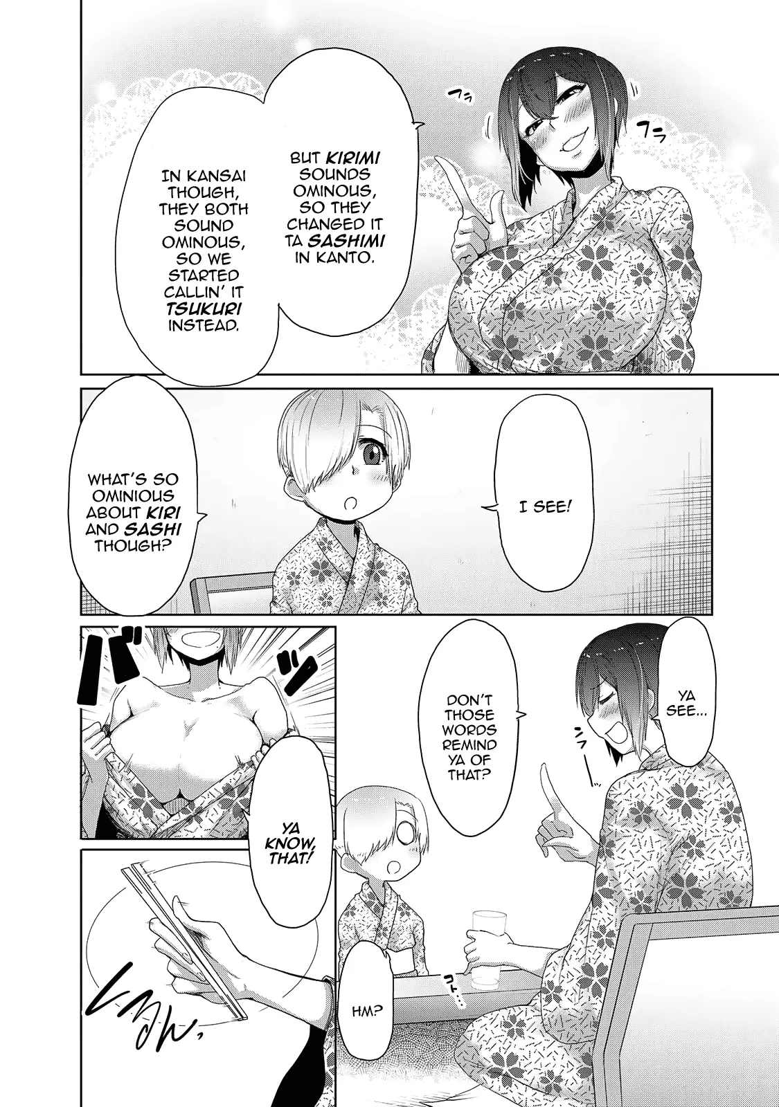 The Girl With A Kansai Accent And The Pure Boy - Chapter 19: Sashi, Kiri, Tsukuri