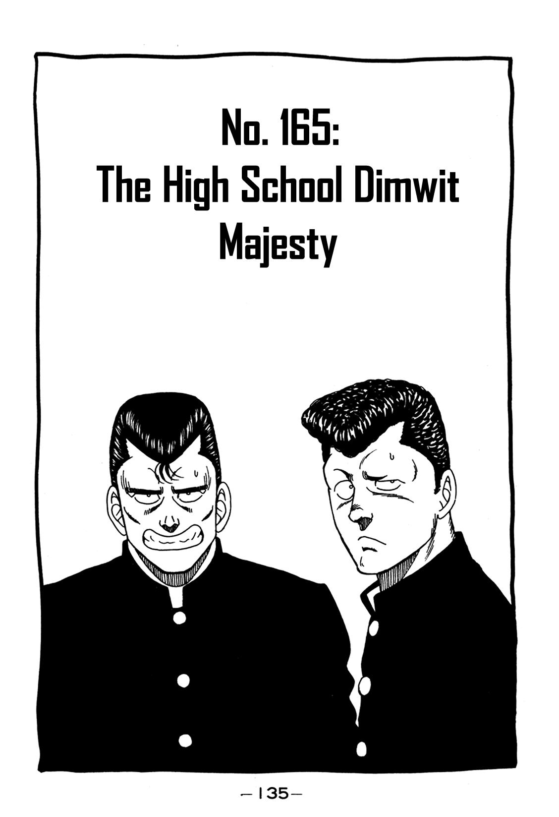 Be-Bop-Highschool - Vol.23 Chapter 165: The High School Dimwit Majesty