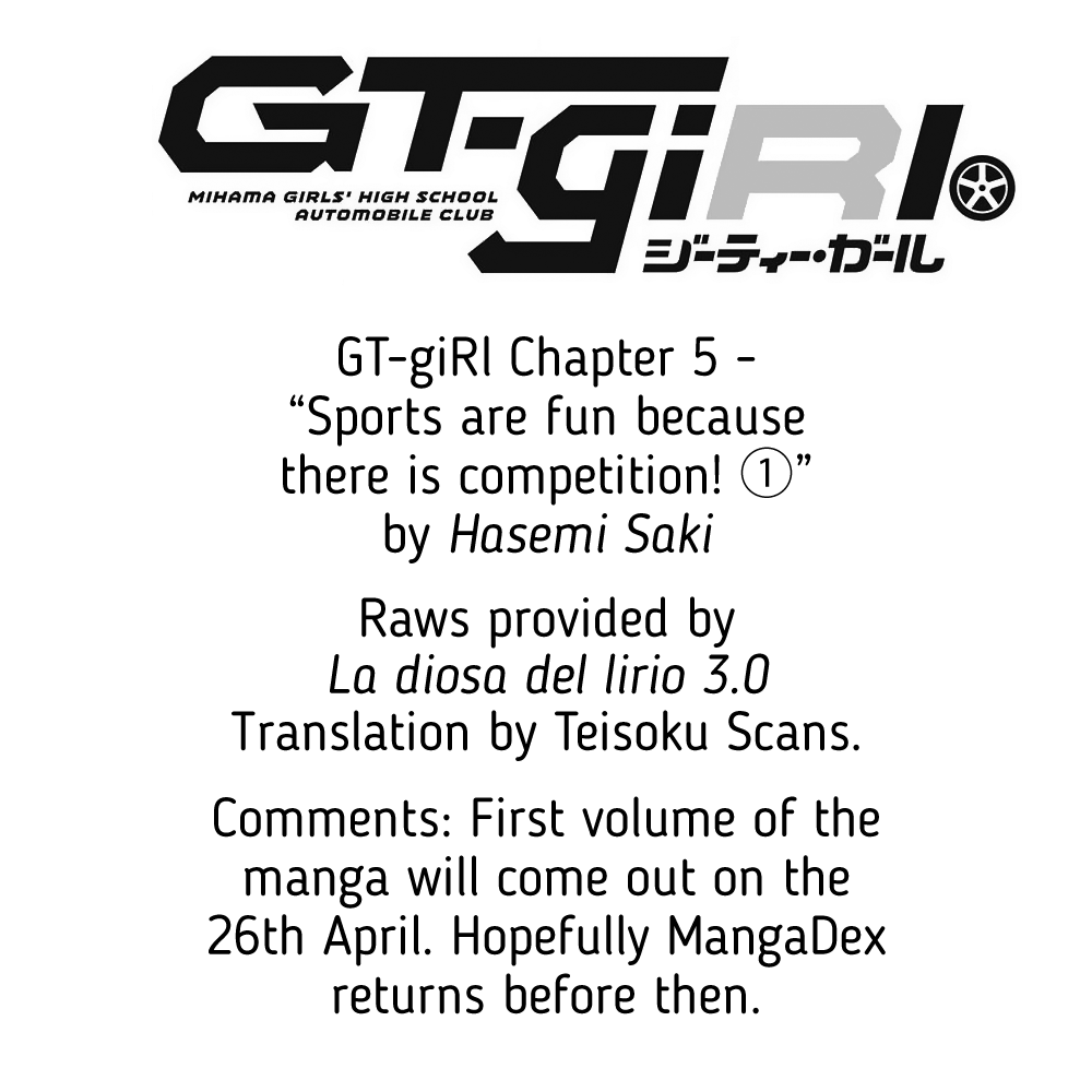 Gt-Girl - Vol.2 Chapter 5: Sports Are Fun Because There Is Competition! ①