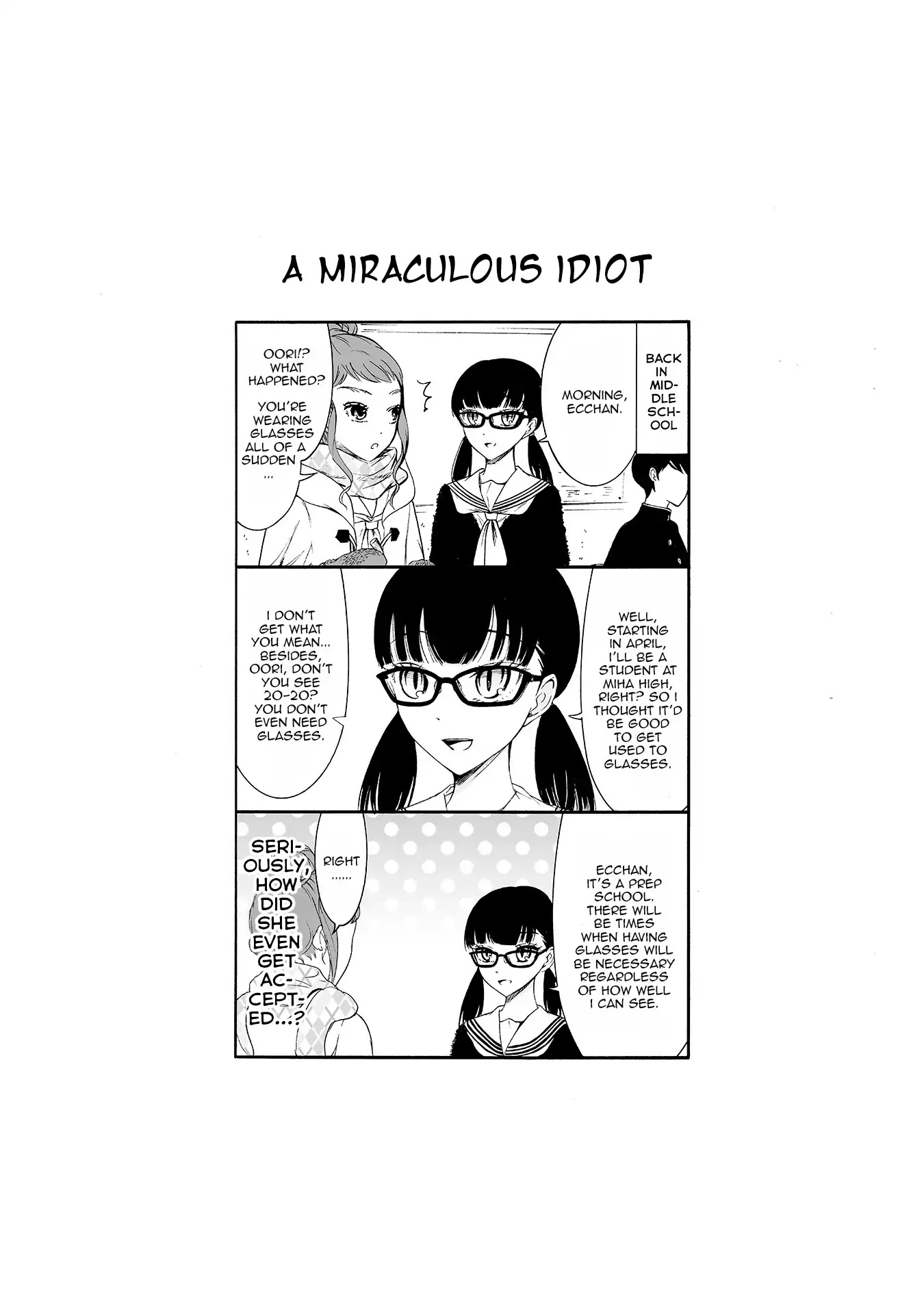 Kuzu To Megane To Bungakushojo (Nise) - Chapter 57.5: A Miraculous Idiot