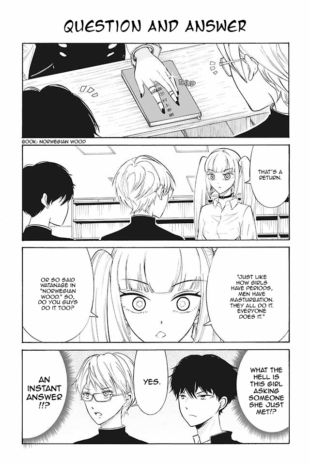 Kuzu To Megane To Bungakushojo (Nise) - Vol.2 Chapter 103 : Question And Answer