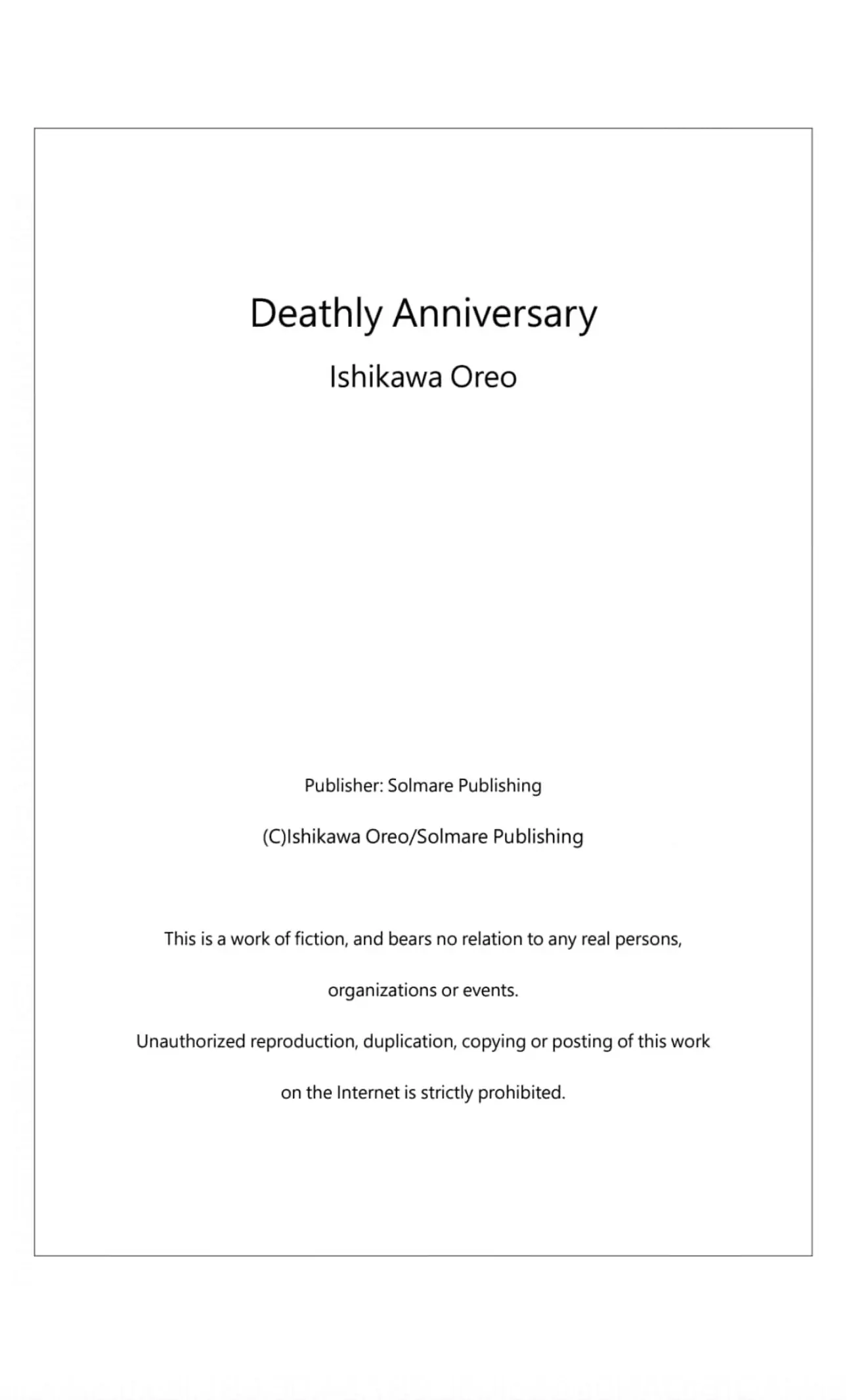 Deathly Anniversary - Chapter 1