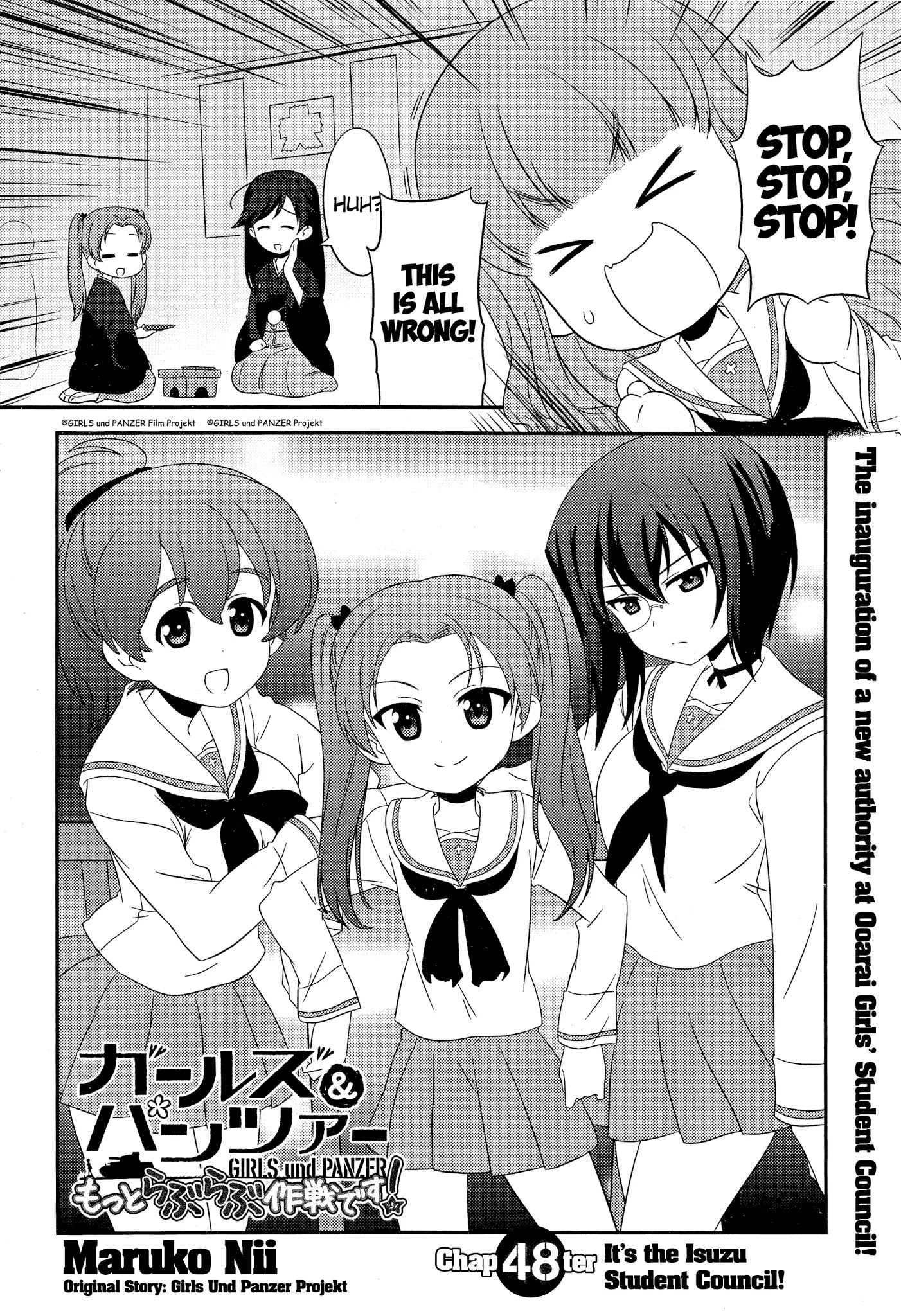 Girls Und Panzer: Motto Love Love Sakusen Desu! - Chapter 48: It's The Isuzu Student Council!