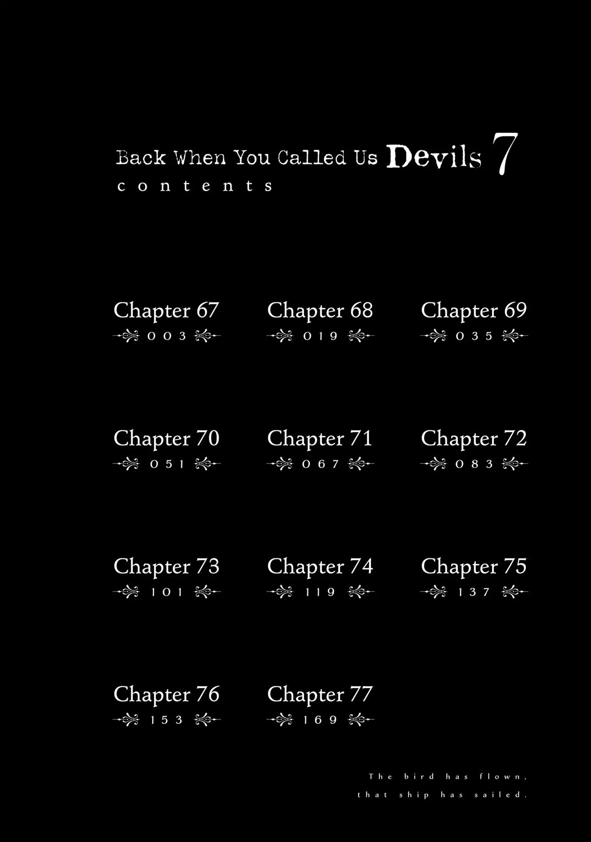 Back When You Called Us Devils - Chapter 67