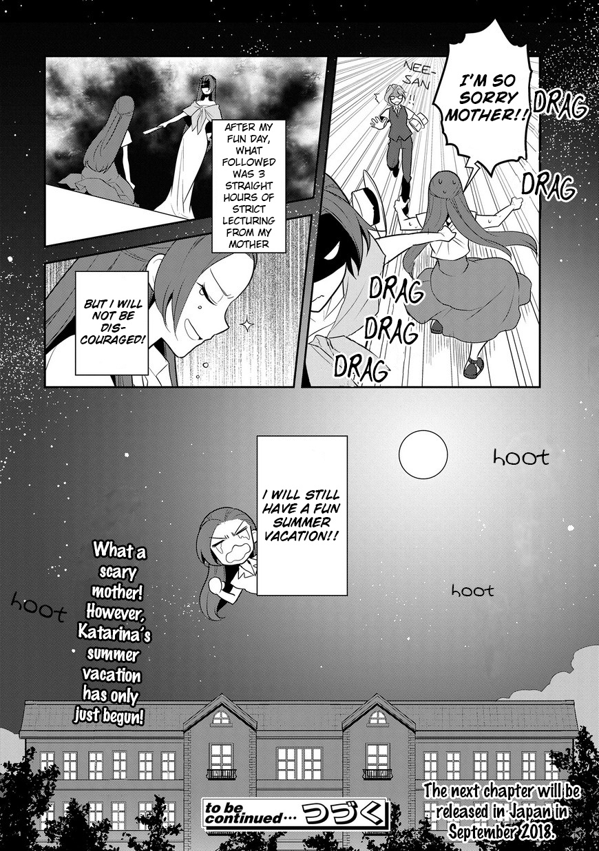 Otome Game No Hametsu Flag Shika Nai Akuyaku Reijou Ni Tensei Shite Shimatta... - Chapter 11: The Summer Holidays Are Here!