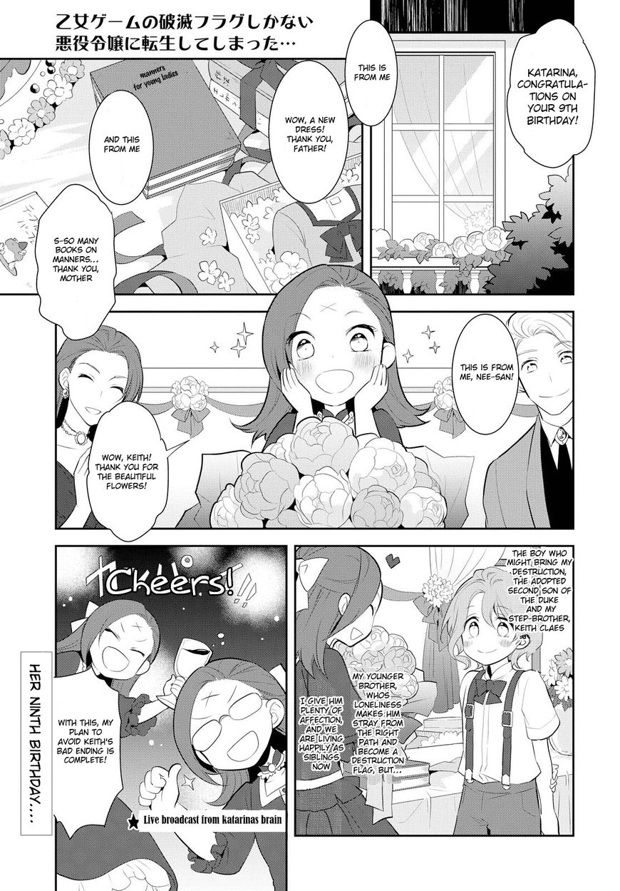 Otome Game No Hametsu Flag Shika Nai Akuyaku Reijou Ni Tensei Shite Shimatta... - Chapter 3