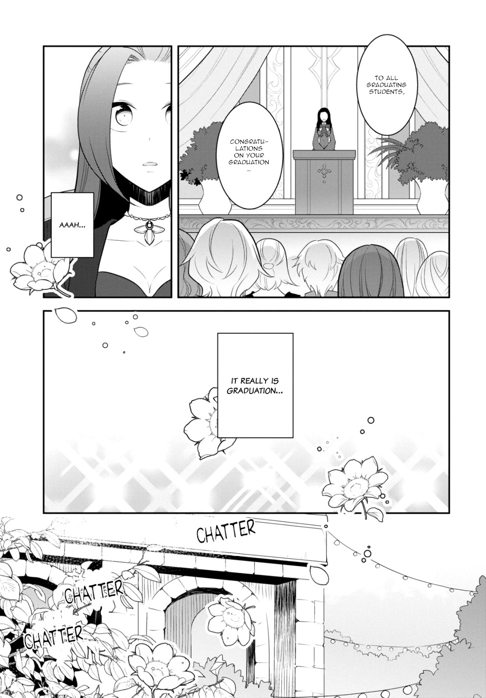 Otome Game No Hametsu Flag Shika Nai Akuyaku Reijou Ni Tensei Shite Shimatta... - Chapter 51: The Graduation From The Academy Of Magic (1)