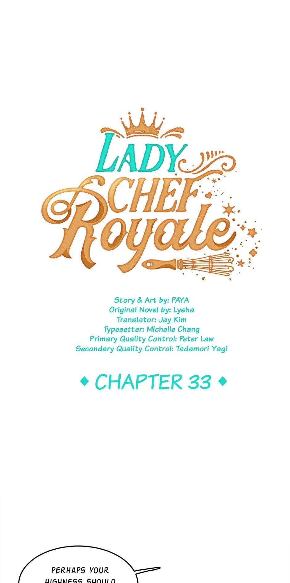 The Young Lady Is A Royal Chef - Chapter 33