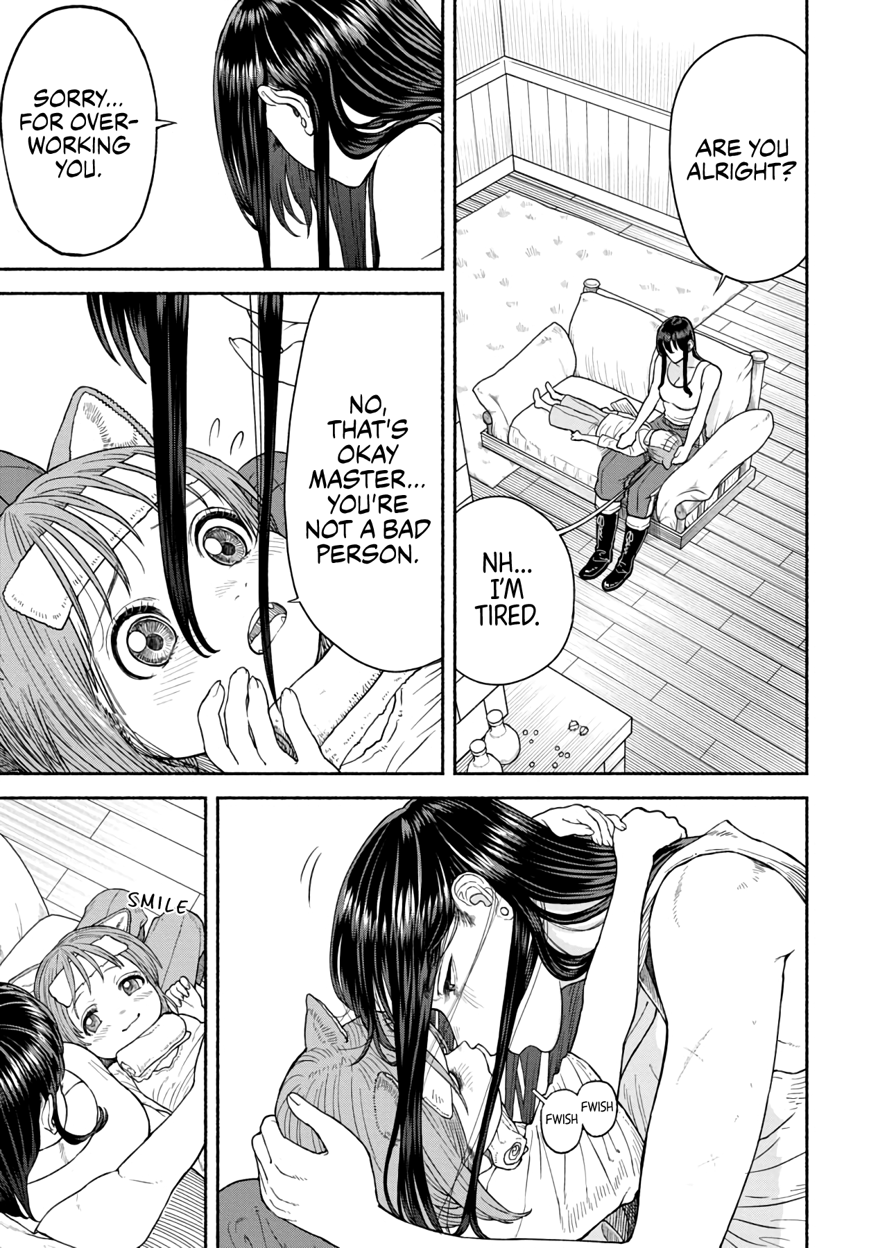 Onna Kishi To Kemomimi No Ko - Chapter 6: Lap Pillow