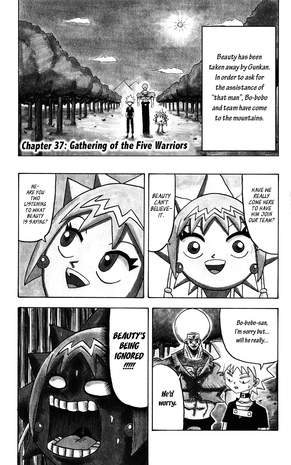 Bobobo-Bo Bo-Bobo - Chapter 37 : Gathering Of The Five Warriors