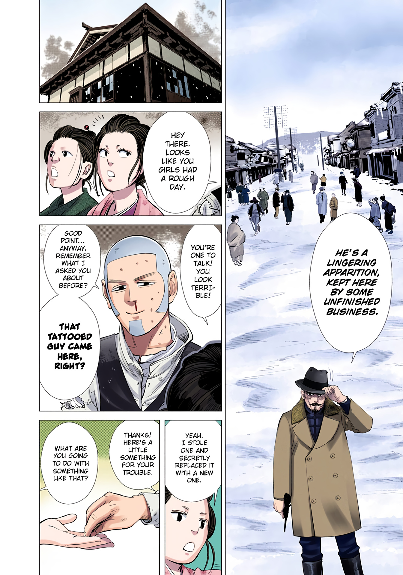 Golden Kamuy - Digital Colored Comics - Vol.4 Chapter 34: Contact