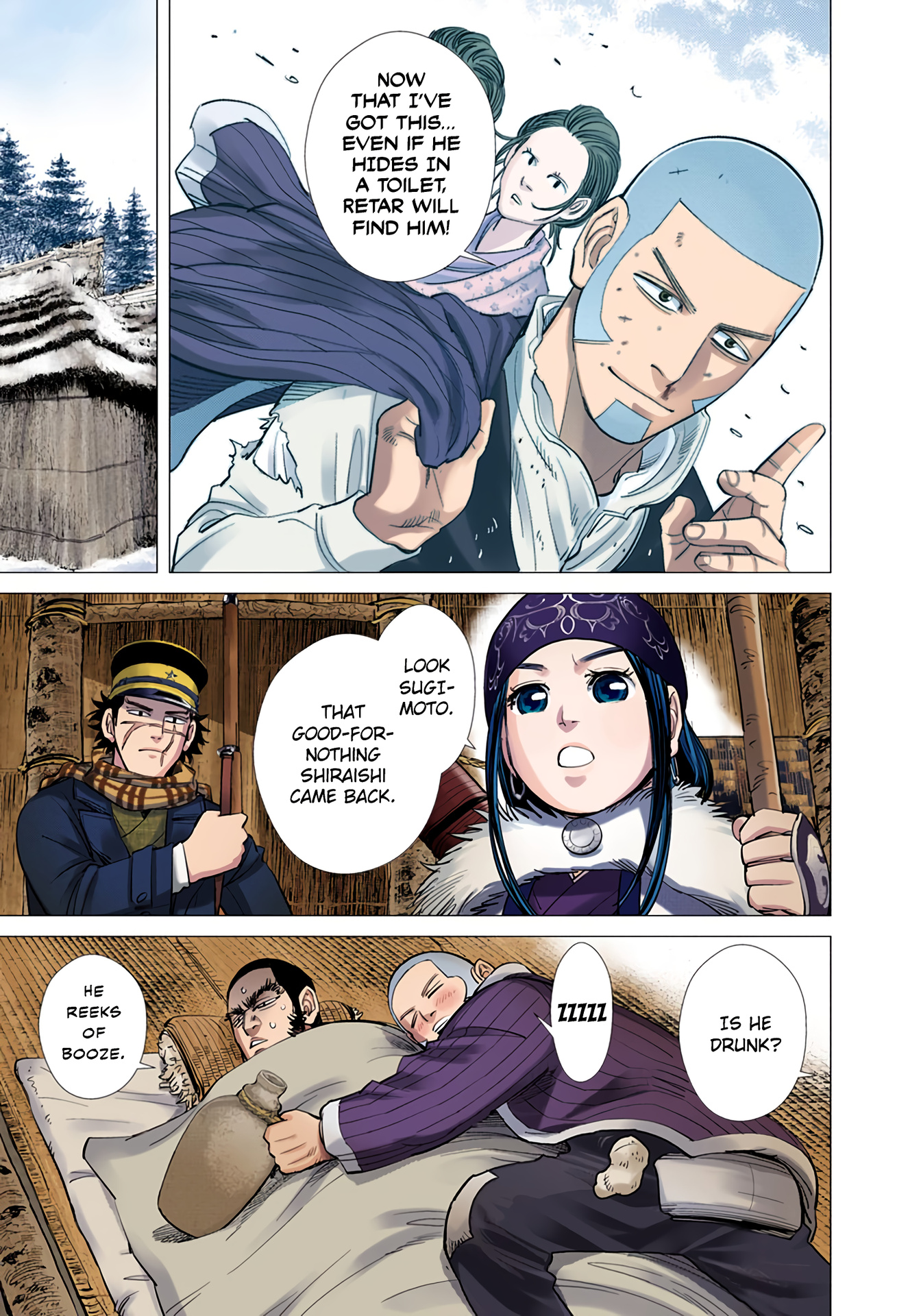 Golden Kamuy - Digital Colored Comics - Vol.4 Chapter 34: Contact