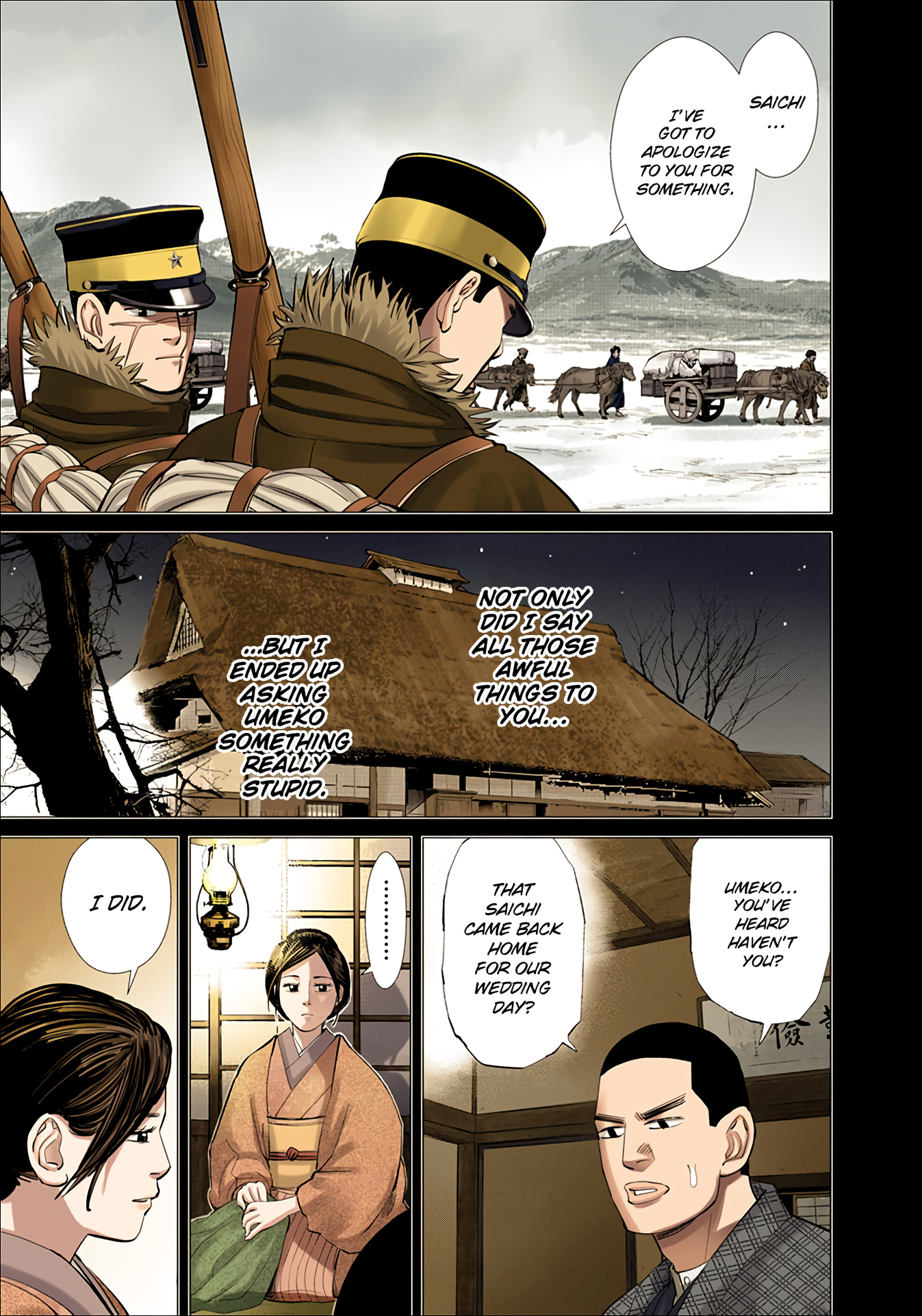 Golden Kamuy - Digital Colored Comics - Vol.4 Chapter 35: Courtship