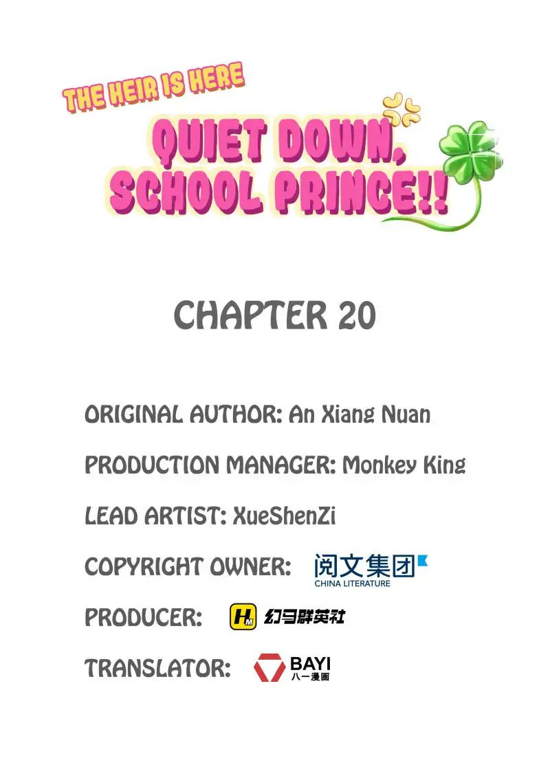 The Heir Is Here: Quiet Down, School Prince! - Chapter 20