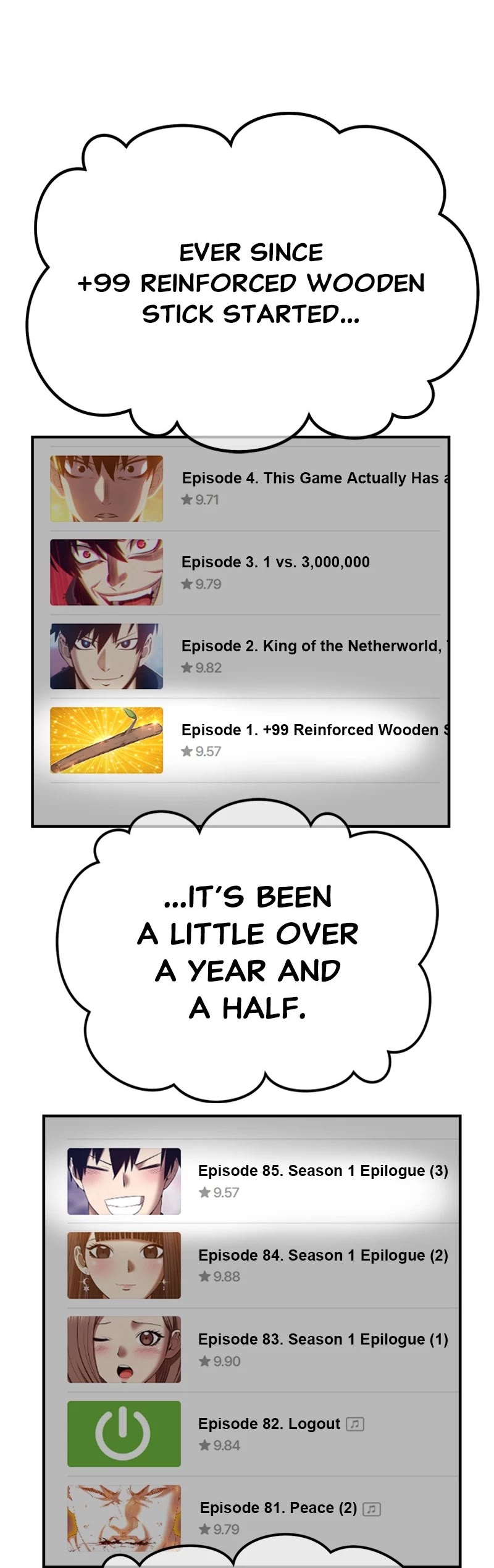 +99 Reinforced Wooden Stick - Chapter 85.5: Season 1 Afterword (Hongsil's Episode)