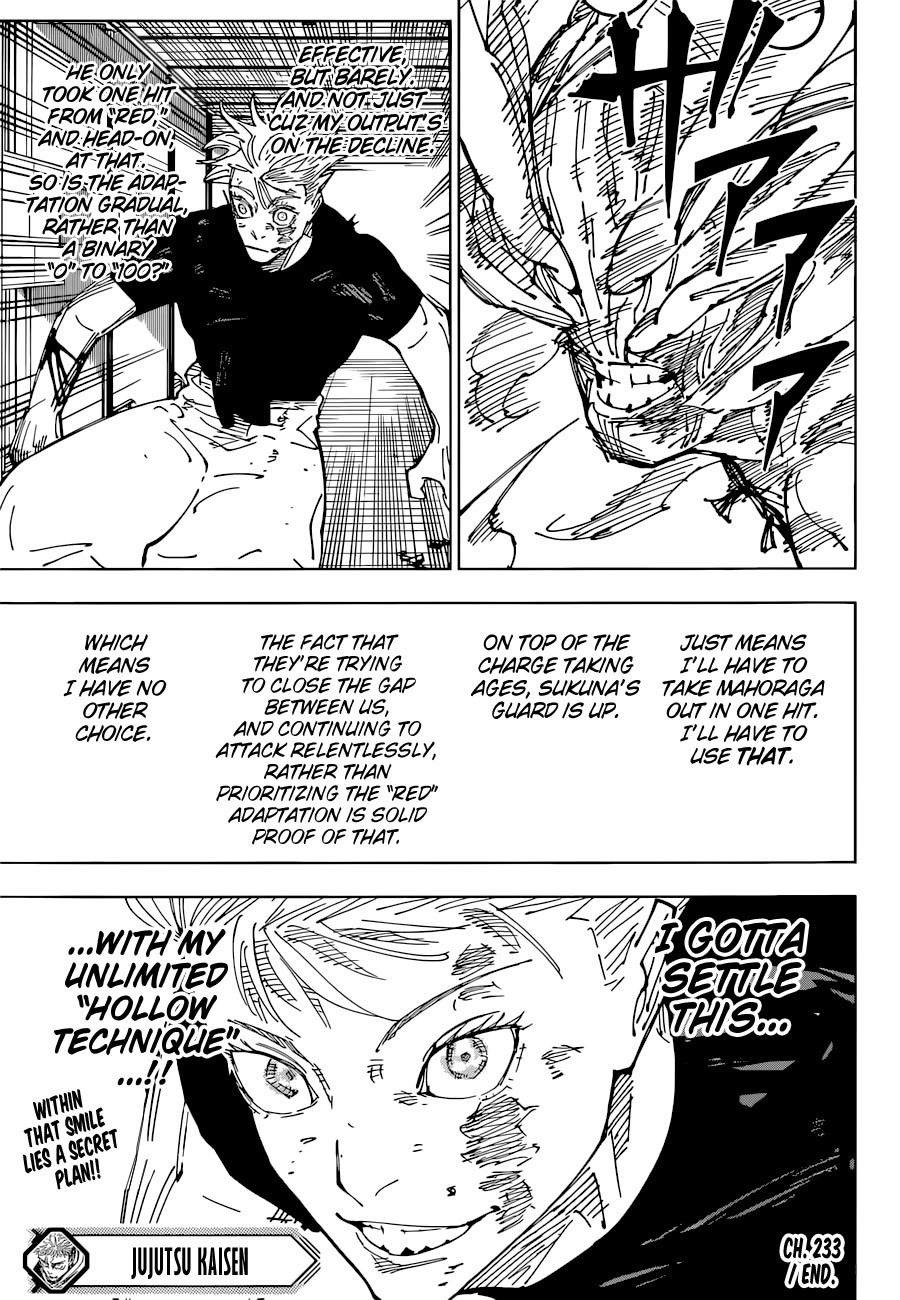 Jujutsu Kaisen - Chapter 233: The Decisive Battle In The Uninhabited, Demon-Infested Shinjuku ⑪