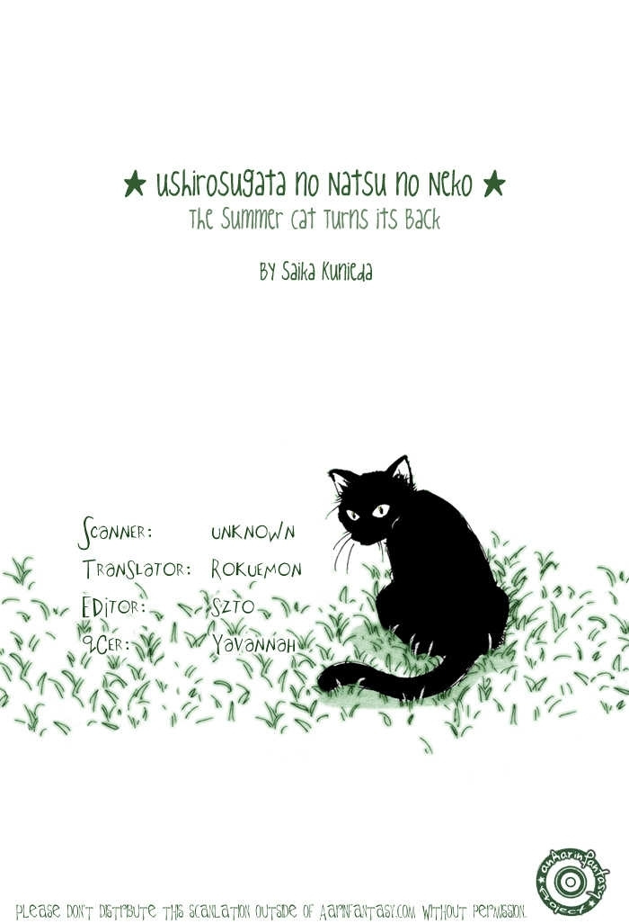 Ushirosugata No Natsu No Neko - Vol.1 Chapter 1 : Oneshot