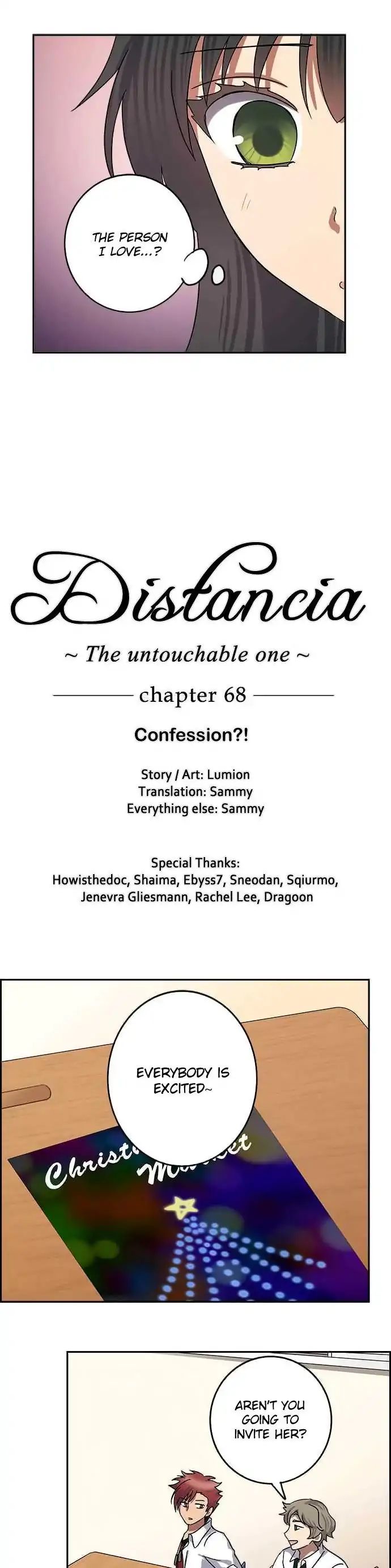 Distancia ~ The Untouchable One ~ - Vol.2 Chapter 68: Confession?!