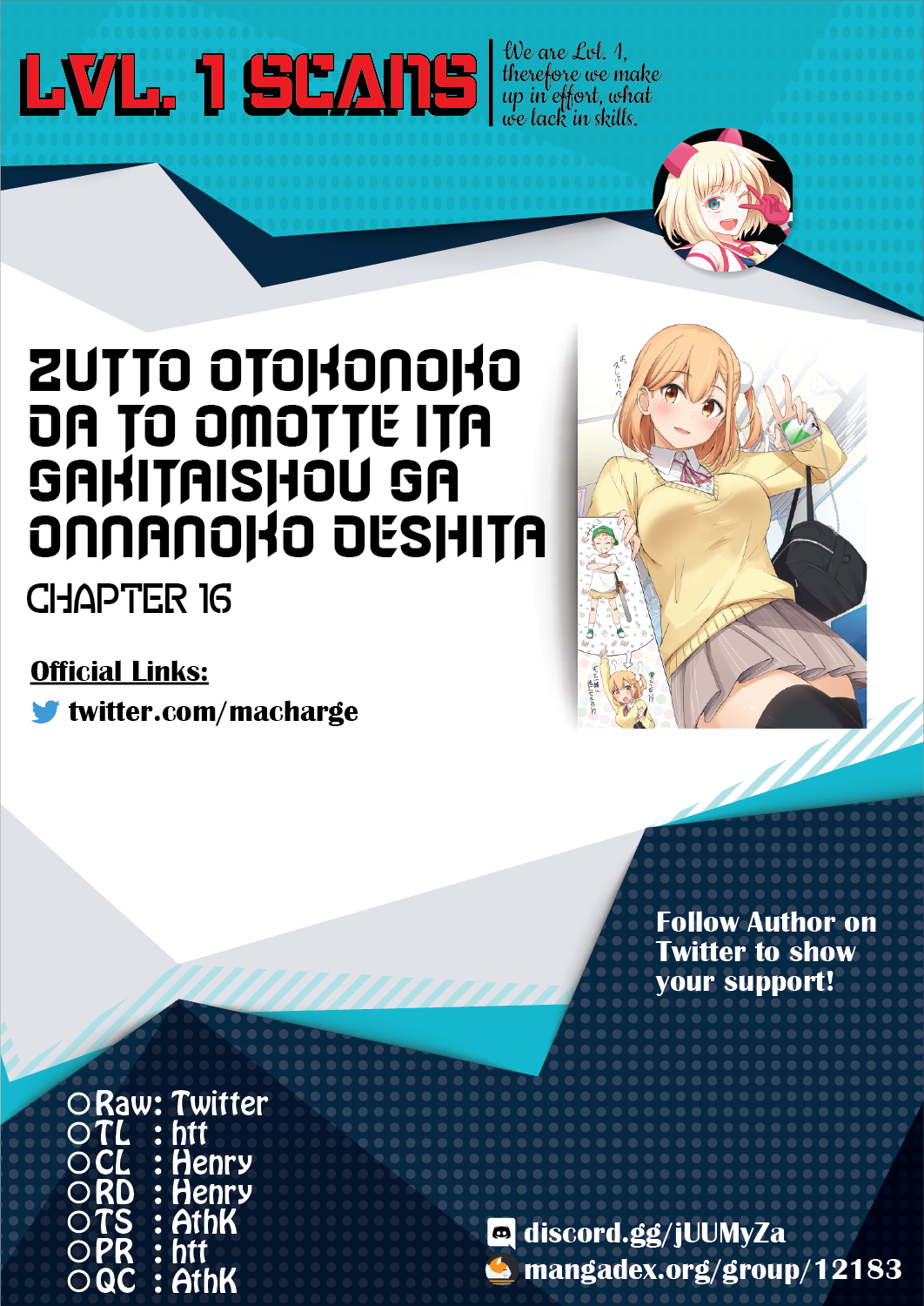 Zutto Otokonoko Da To Omotte Ita Gakitaishou Ga Onnanoko Deshita - Chapter 16