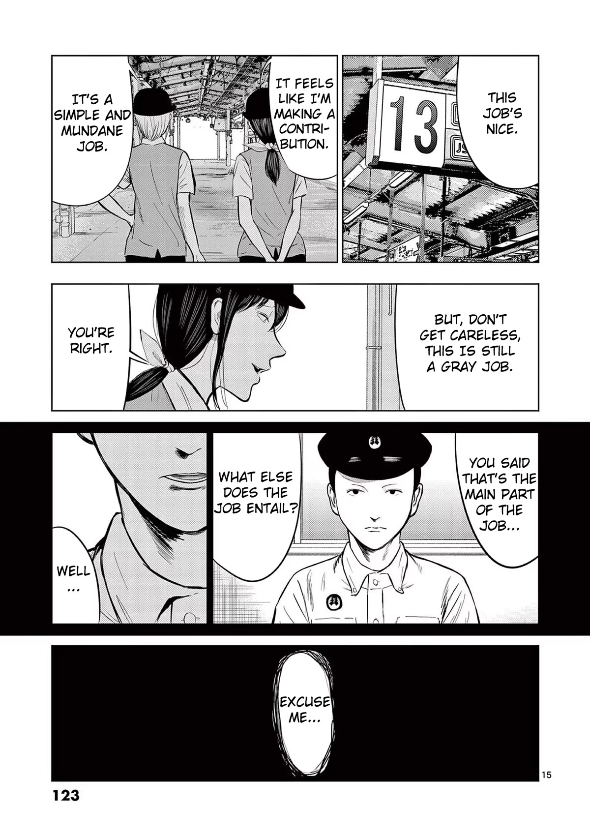 Ura Baito: Toubou Kinshi - Chapter 54: Train Station Staff ①