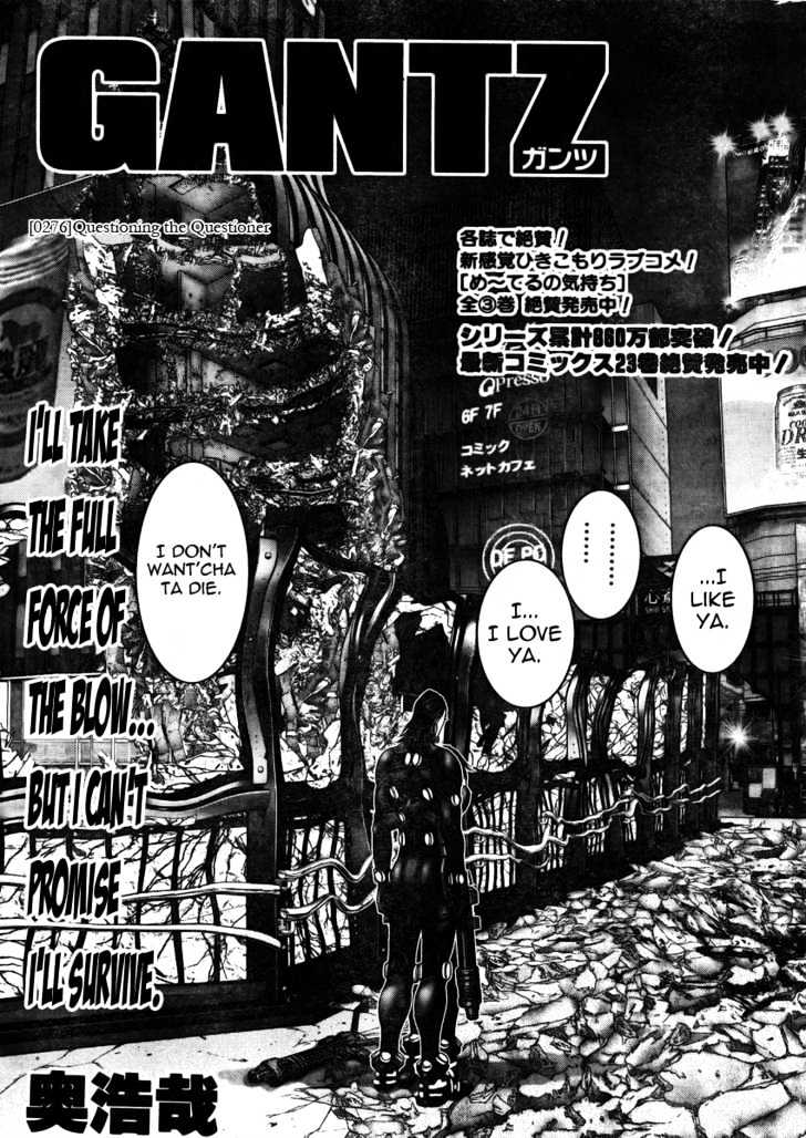 Gantz - Vol.25 Chapter 276 : Questioning The Questioner