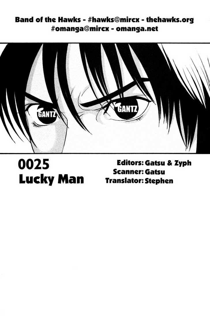 Gantz - Vol.3 Chapter 25 : Lucky Man