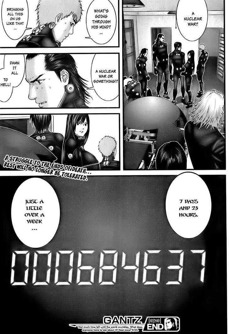 Gantz - Vol.25 Chapter 280 : Prelude To Collapse