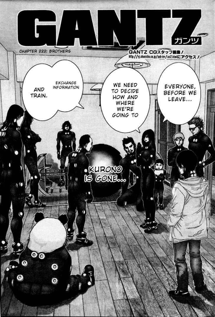 Gantz - Vol.19 Chapter 222 : Brothers