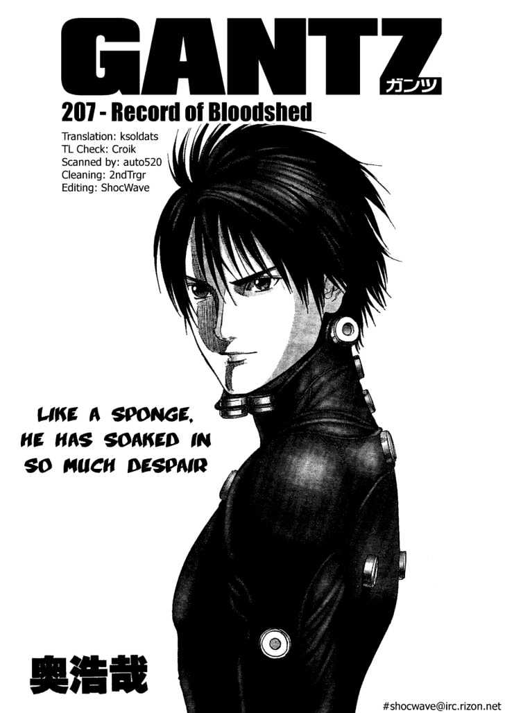 Gantz - Vol.18 Chapter 207 : Record Of Bloodshed