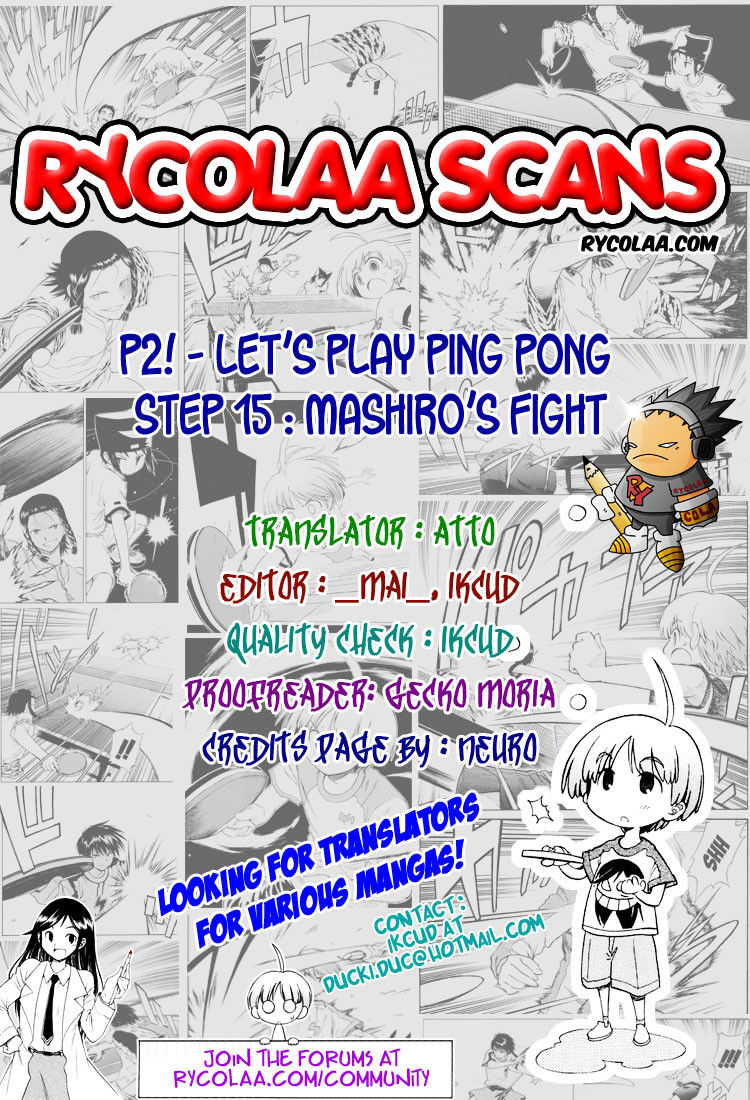 P2! - Let's Play Pingpong! - Vol.2 Chapter 15 : Step 15 - Mashiro S Fight