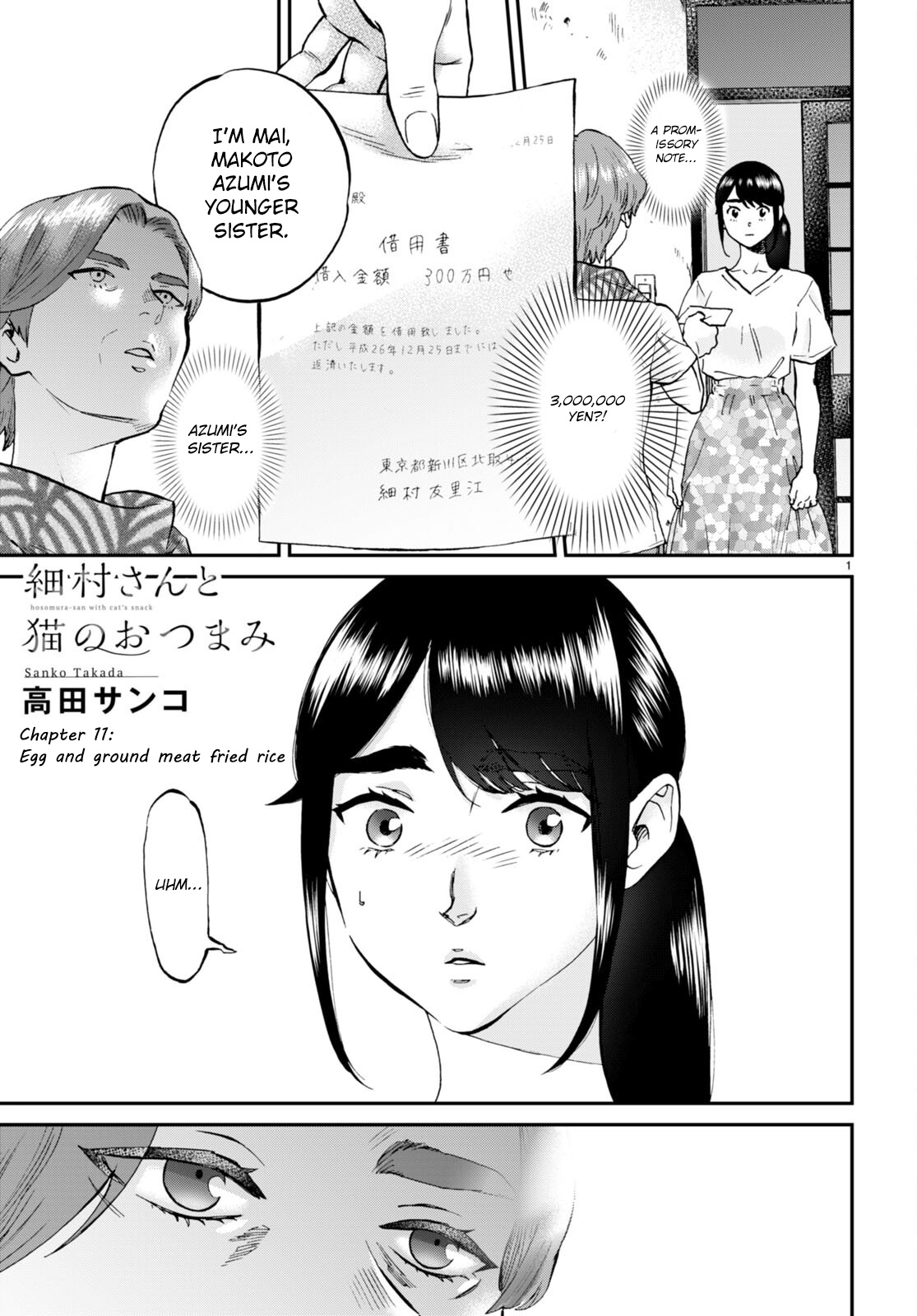 Hosomura-San With Cat's Snack - Vol.2 Chapter 11: Egg And Ground Meat Fried Rice