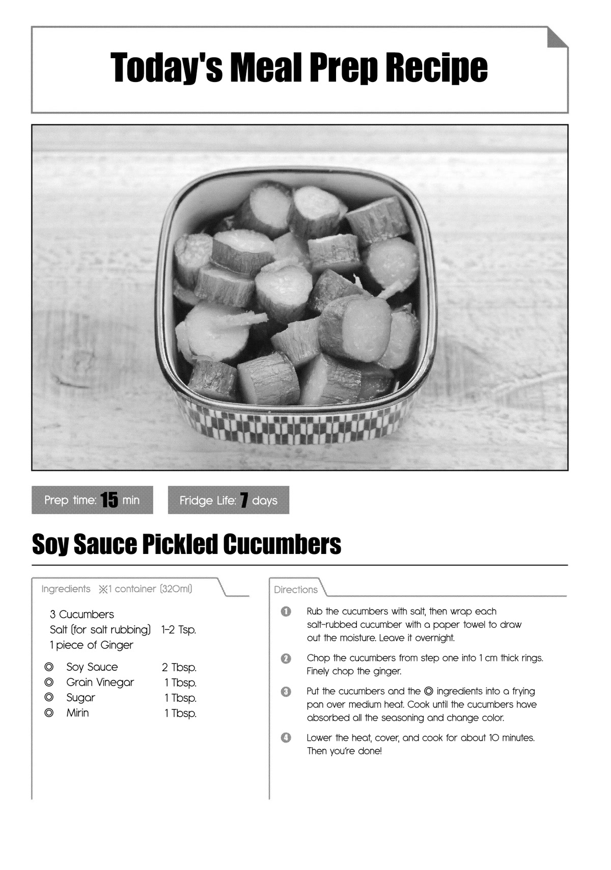 Tsukuoki Life: Weekend Meal Prep Recipes! - Chapter 4: Soy Sauce Pickled Cucumbers And Soy Sauce Vinegar Eggs Make Great Alcohol Snacks