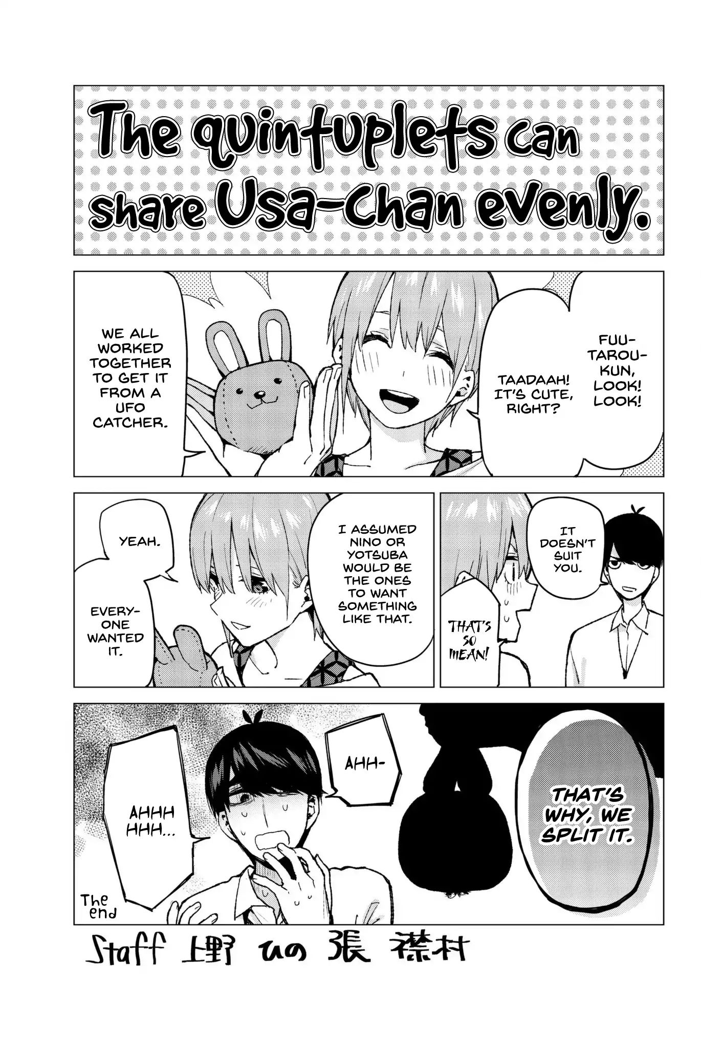 Go-Toubun No Hanayome - Vol.7 Chapter 59.5: Vol 7 Extras