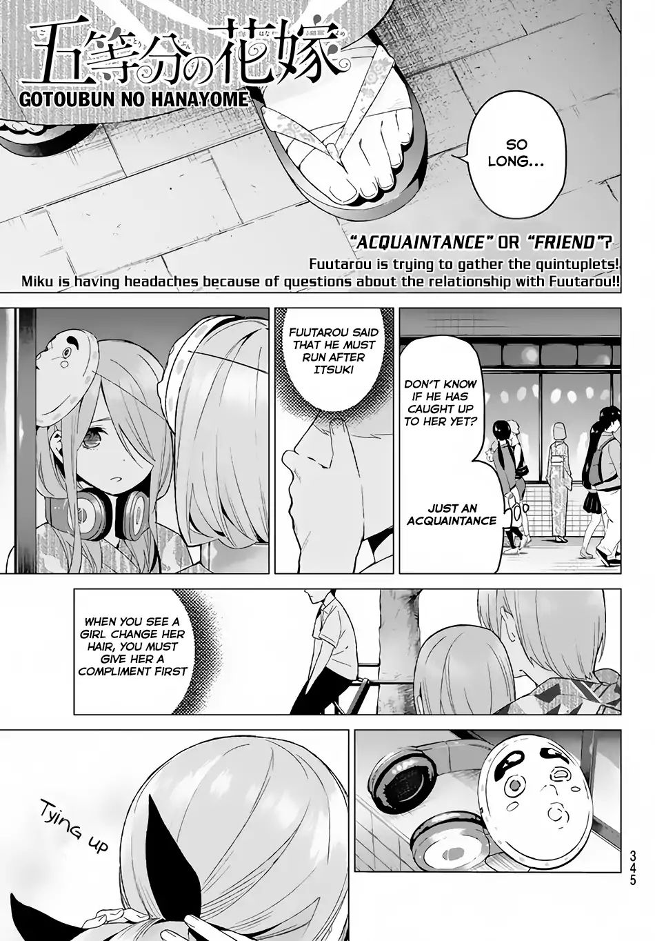 Go-Toubun No Hanayome - Vol.2 Chapter 10: Today Is Holiday (4)