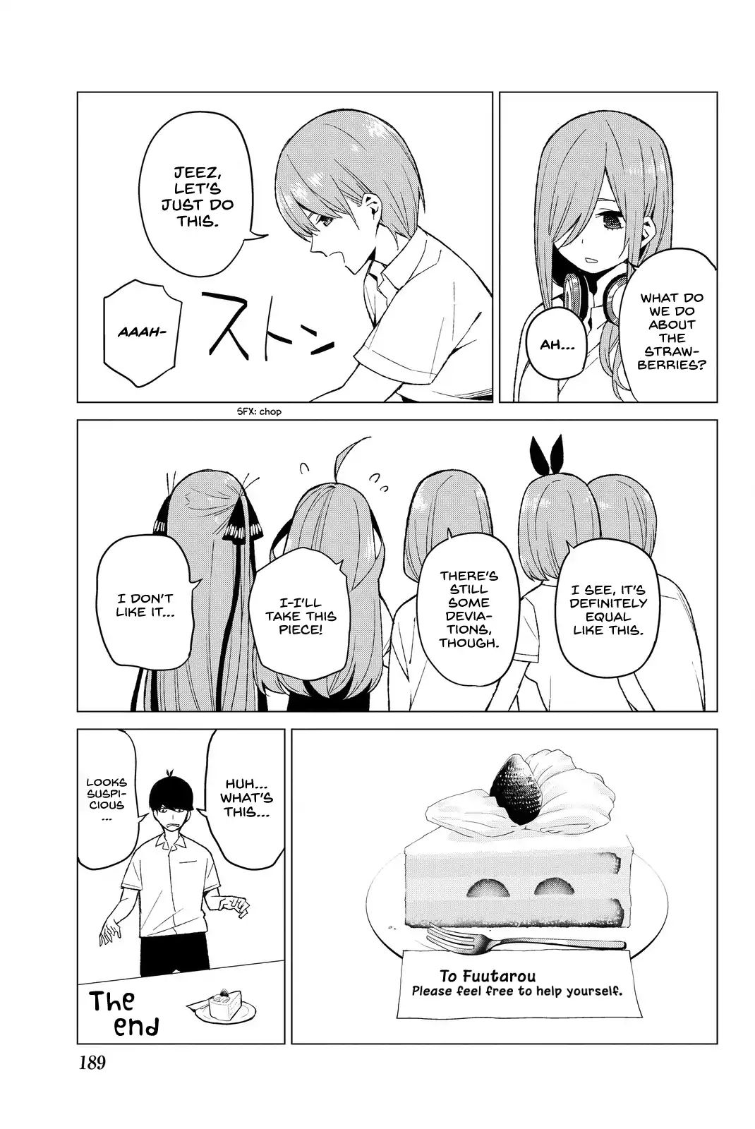 Go-Toubun No Hanayome - Vol.1 Chapter 5.5: Quint-Chan Can T Divide The Cake In Five Equal Parts