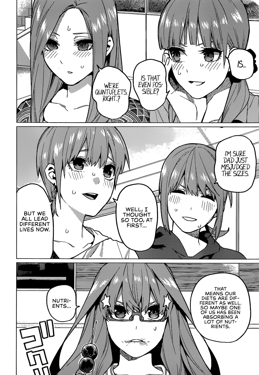 Go-Toubun No Hanayome - Chapter 123: The Quintuplets Can't Share A Secret