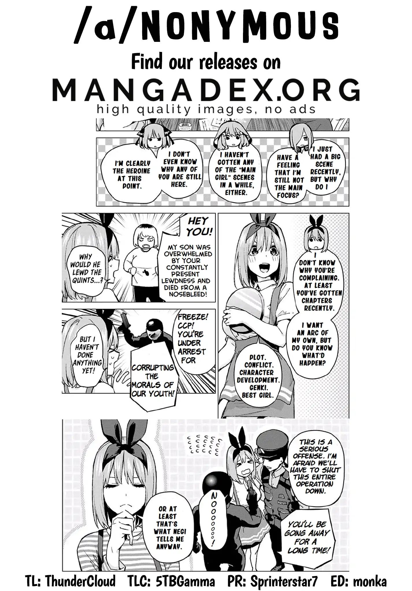 Go-Toubun No Hanayome - Chapter 69: Welcome To Class 3-1