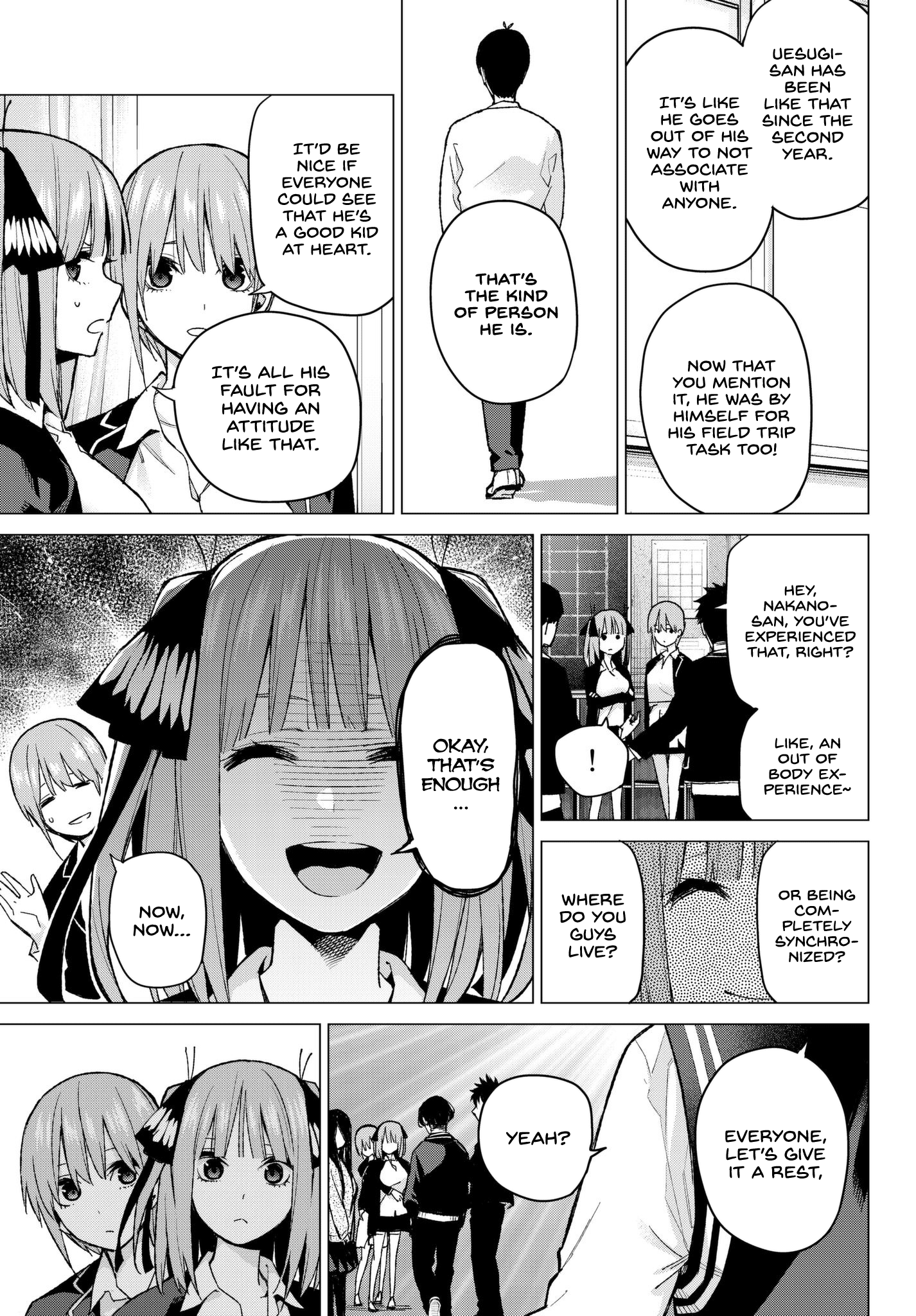 Go-Toubun No Hanayome - Chapter 70: The Responsibilities Of The Class Representative