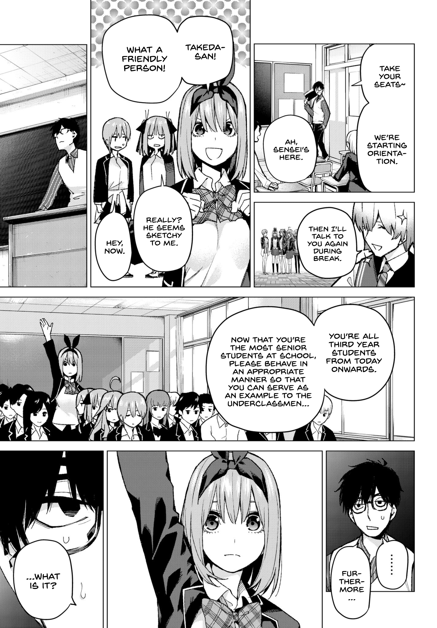 Go-Toubun No Hanayome - Chapter 70: The Responsibilities Of The Class Representative