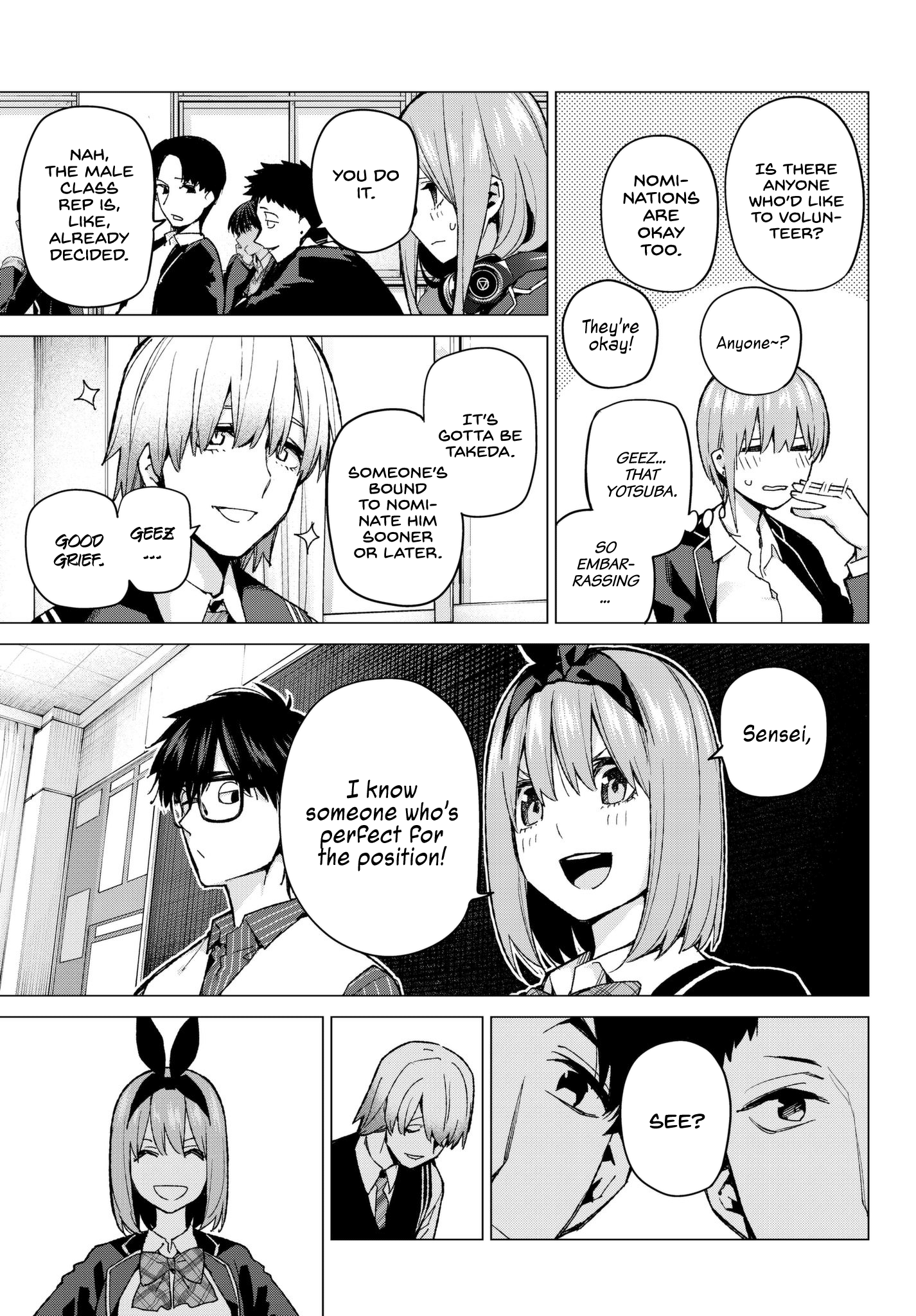 Go-Toubun No Hanayome - Chapter 70: The Responsibilities Of The Class Representative