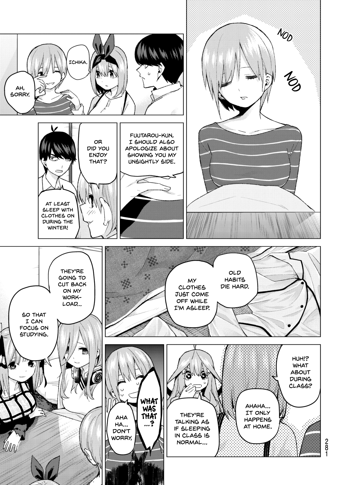 Go-Toubun No Hanayome - Chapter 52: Good Work Today ①