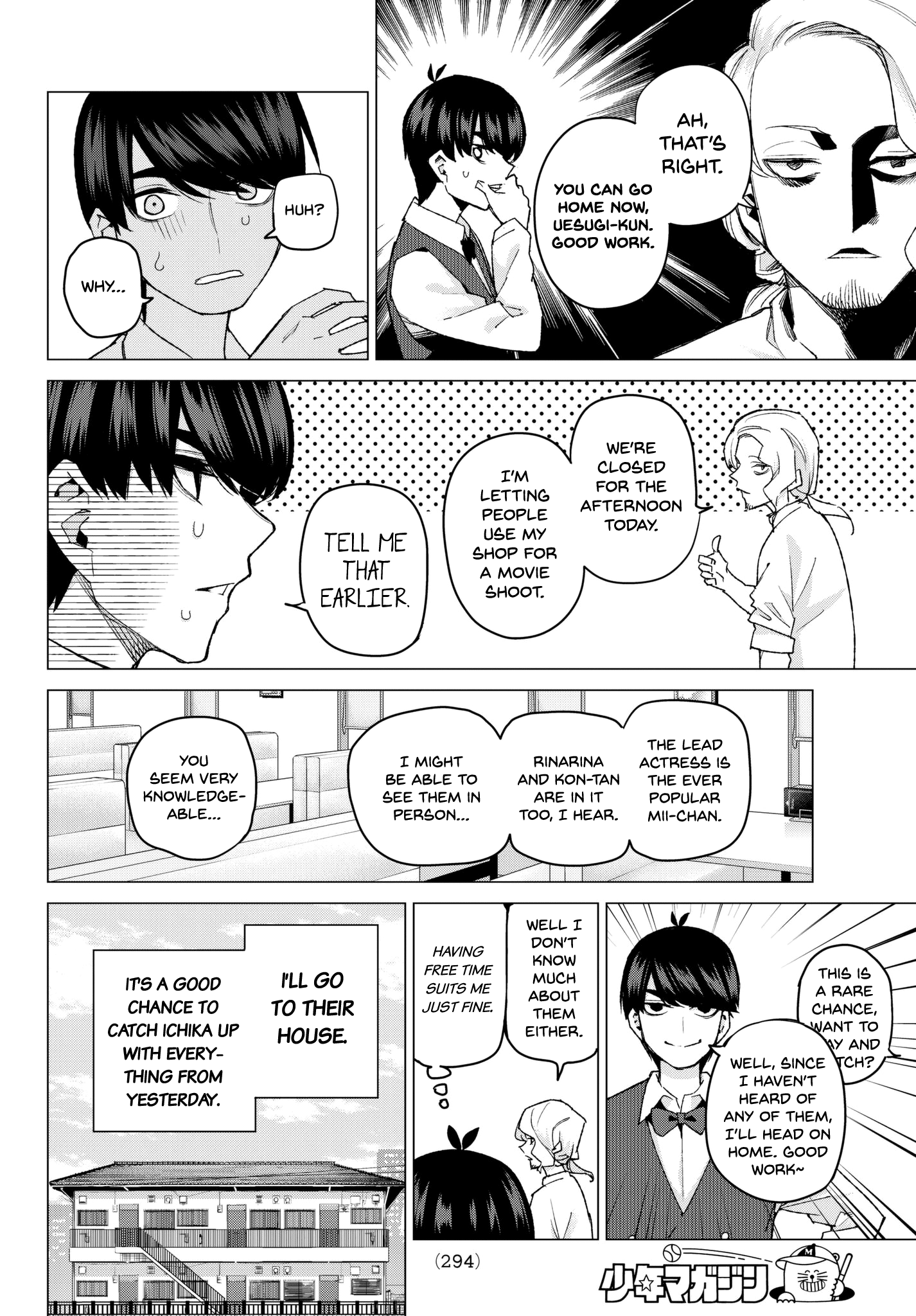 Go-Toubun No Hanayome - Chapter 52: Good Work Today ①