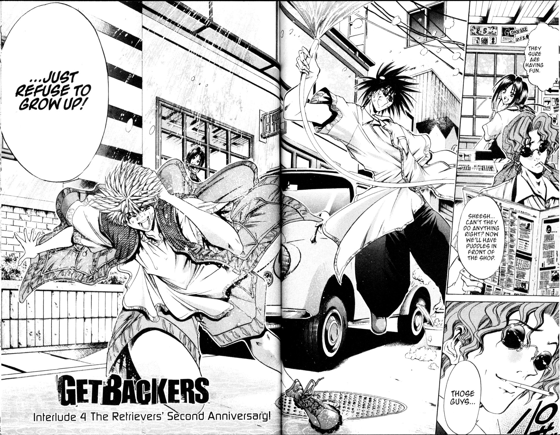 Get Backers - Vol.25 Chapter 216: Interlude Iv:the Retriever's Second Anniversary