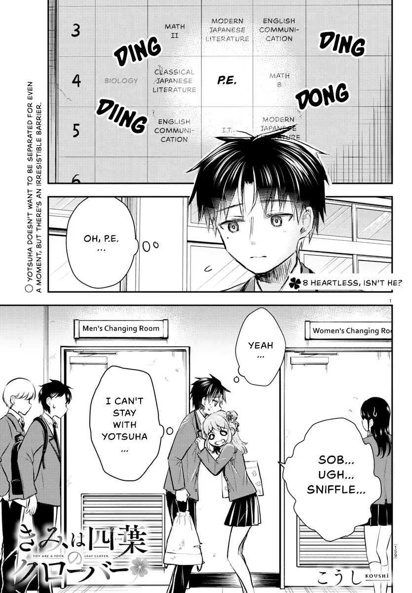 Kimi Wa Yotsuba No Clover - Vol.1 Chapter 10: Heartless, Isn’t He?