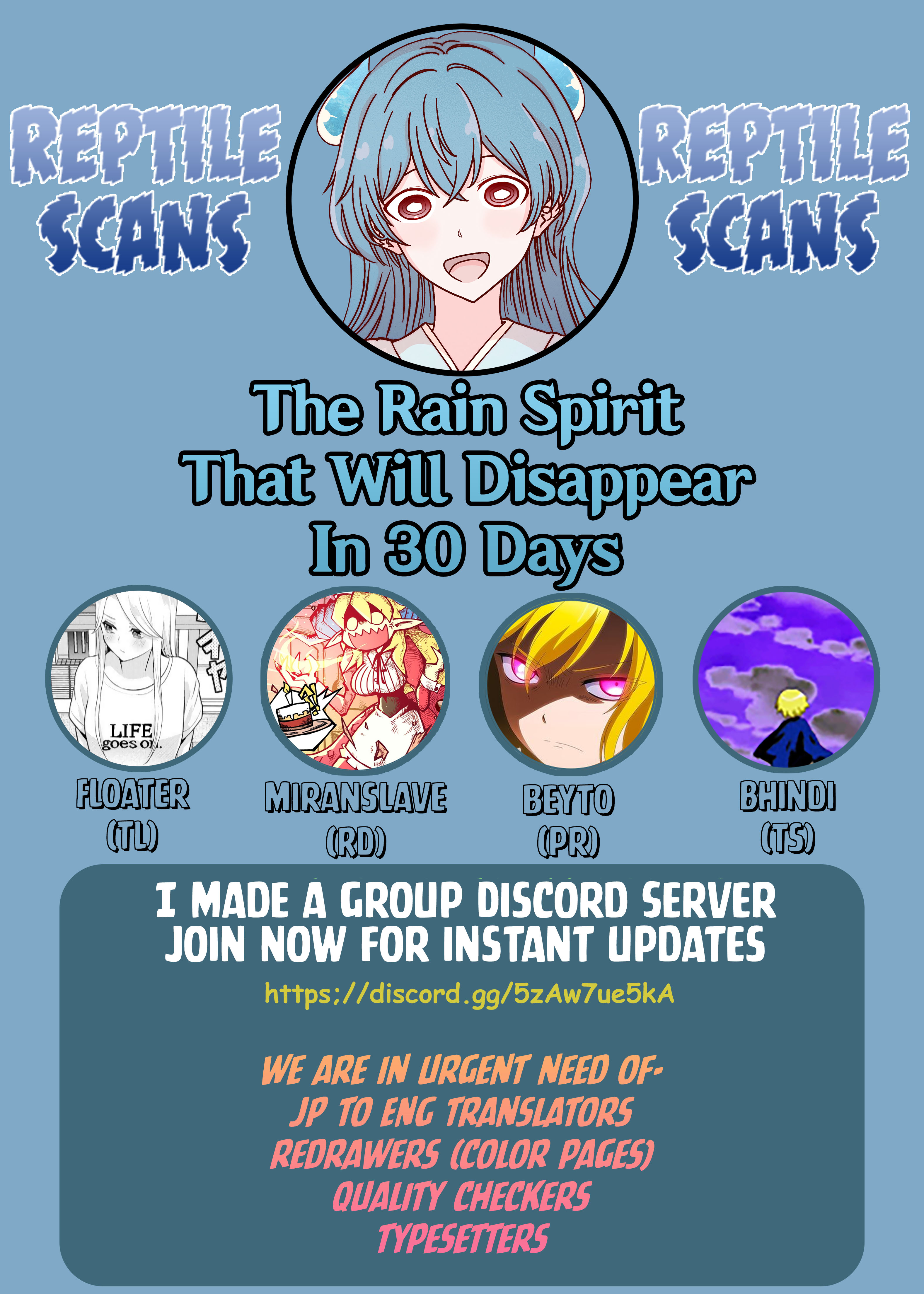 The Rain Spirit That Will Disappear In 30 Days - Chapter 20: Day 20