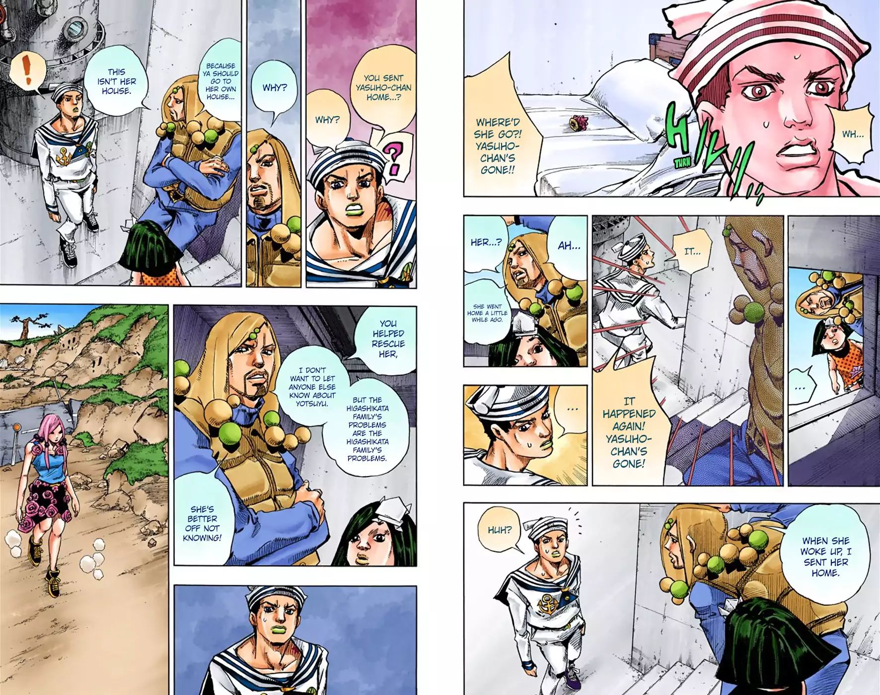 Jojo's Bizarre Adventure Part 8: Jojolion - Vol.8 Chapter 33: Josuke! Go To The Higashikata Fruit Parlor (Official Color Scans)