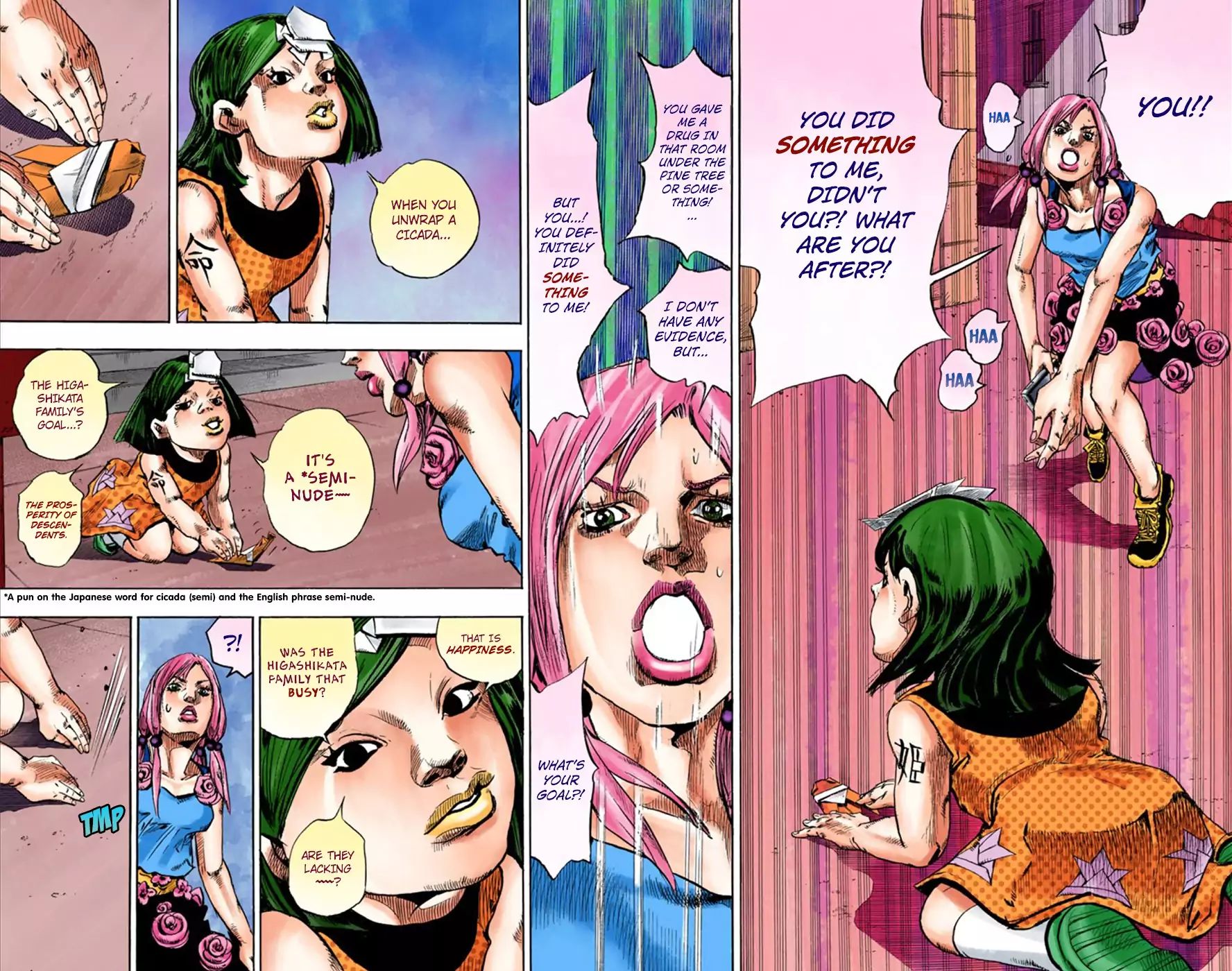 Jojo's Bizarre Adventure Part 8: Jojolion - Vol.6 Chapter 24: Paper Moon Deception Part 2 (Official Color Scans)