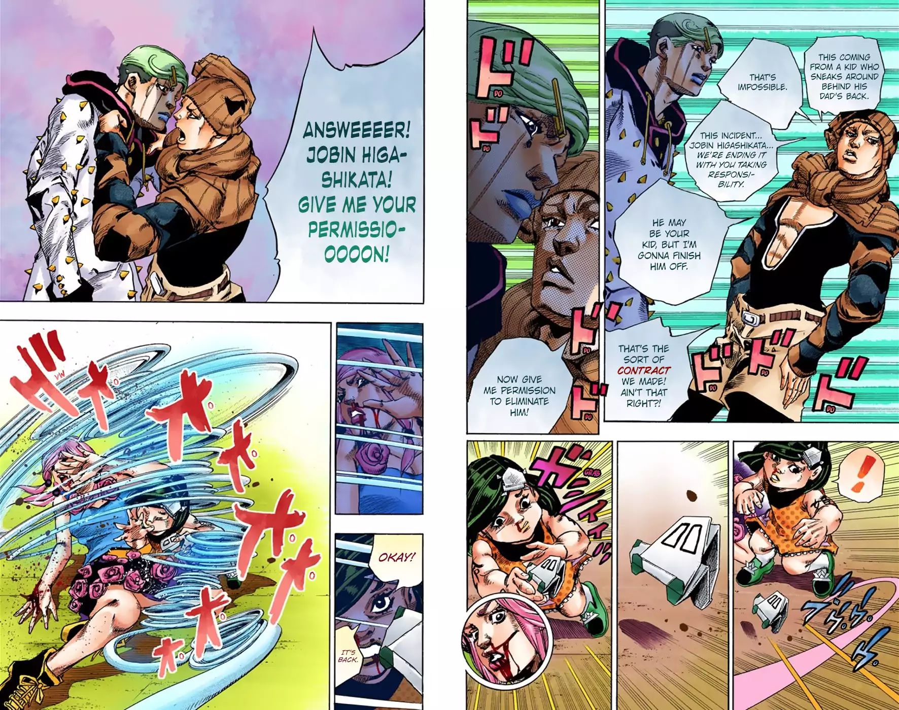 Jojo's Bizarre Adventure Part 8: Jojolion - Vol.10 Chapter 42: Doobie Wah Part 4 (Official Color Scans)